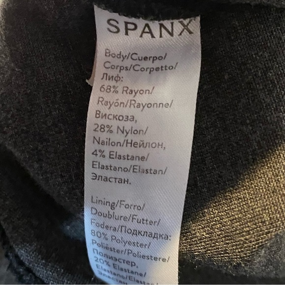 SPANX Ankle Length Ponte Hem Slit Leggings - Picture 8 of 10